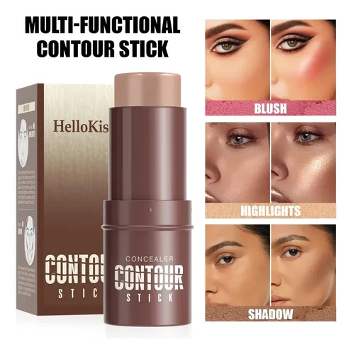 Hellokiss Barra Contorno Iluminador Perlado Rubor Facial Lar