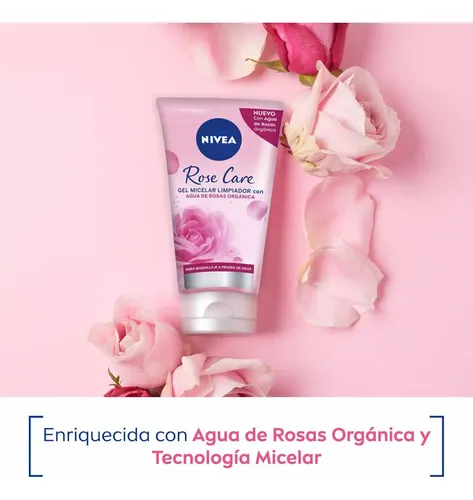 Nivea Rose Care Gel Micelar Limpiador X 150 Ml
