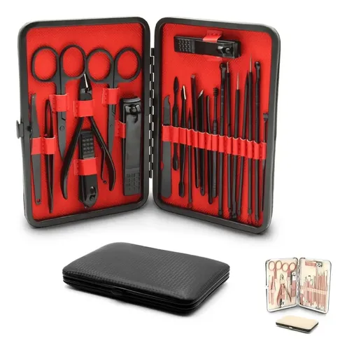 Set De Manicura Pedicura Pies Manos Corta Uñas 23 Piezas