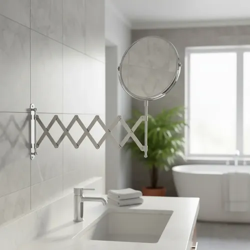 Espejo Pared Doble Extensible Aumento X3 Emax -diámetro 19cm