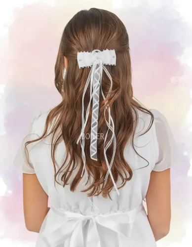 Moño Cabello Niña Comunión Cortejo Nena Accesorio Pelo