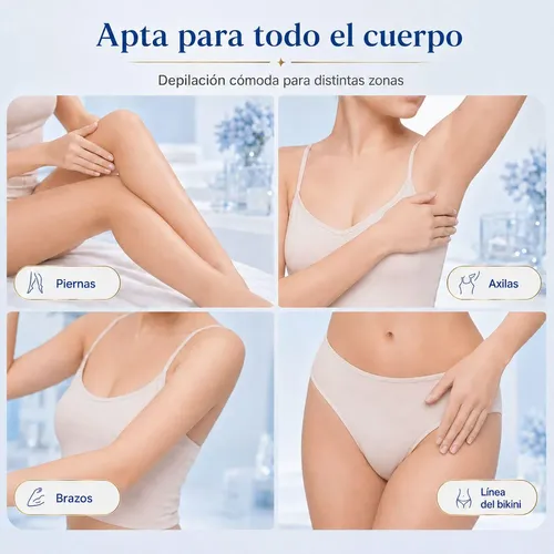 2en1 Doble Cabeza Depilador Corporal Recargable Indolor Usb