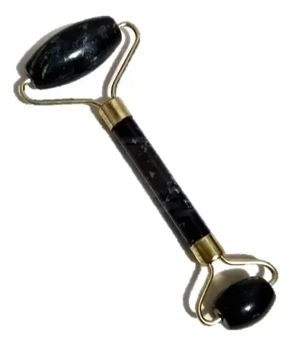 Masajeador Facial Doble Rodillo Piedra Jade