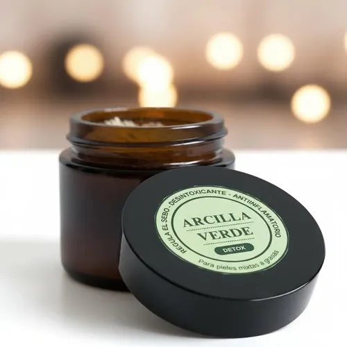 Mascarilla Detox Arcilla Verde 40g Vegana Natural