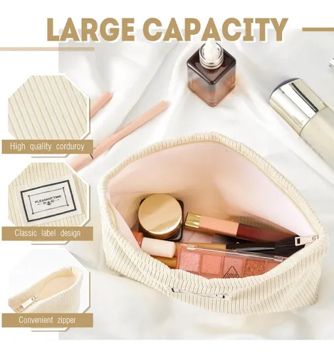 Bolsa De Maquillaje Sanwuta Velvet Corduroy, Paquete De 4 Un