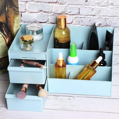 Organizador Multiuso Plástico Porta Cosmético Crema Cajones
