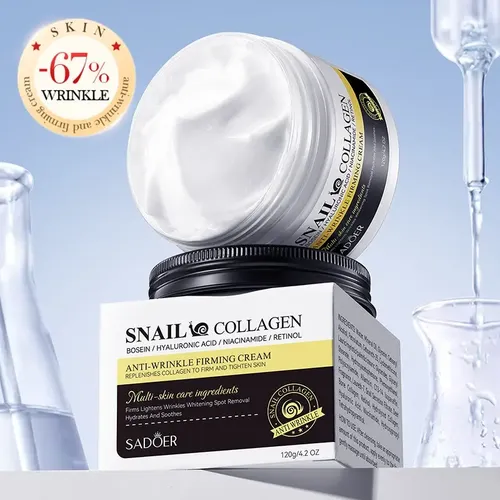 Crema Sadoer Snail Collagen Antiarrugas Reafirmante 120g Momento De Aplicación Día/noche Tipo De Piel Mixta