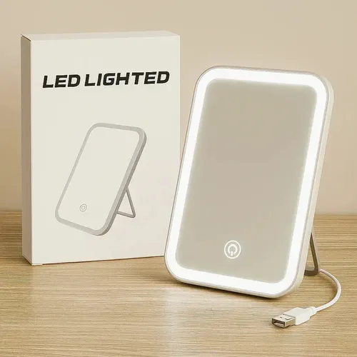 Espejo Para Maquillaje Con Luz Led Panel Touch