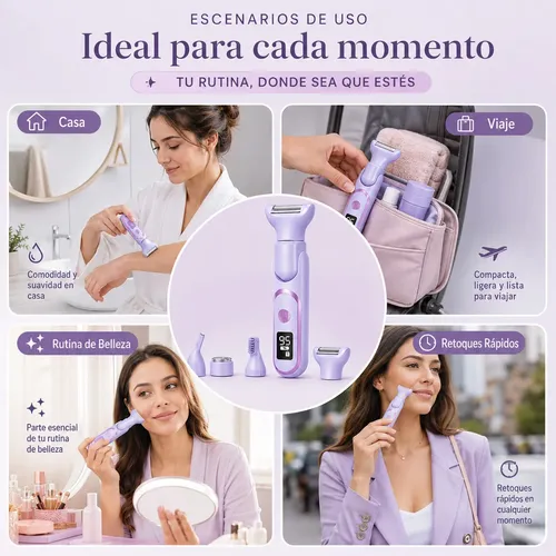 ! Depiladora Eléctrica Mujer Tipo Cpantalla Lcd