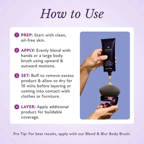 Body Coverage Perfector Maquillaje Impermeable Para Pierna .