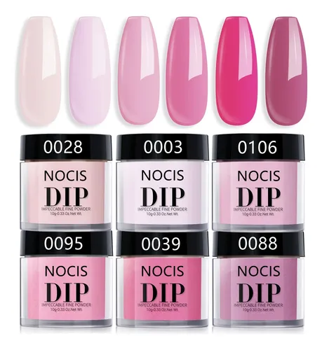 Kit Básico Para Uñas Dip Powder, 6 Colores, Flor De Cerezo