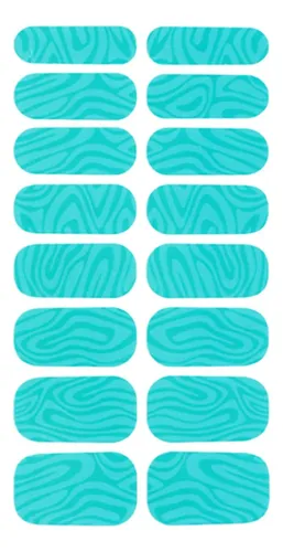 6 X 6 X 16 Piezas De Pegatinas De Gel Para Uñas, 6 Piezas