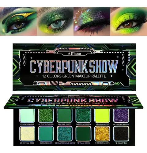 Afflano Paleta Sombras Multicromáticas Verde