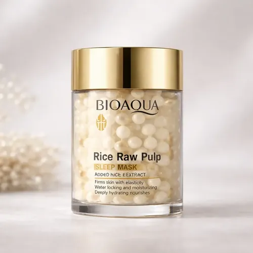 Mascarilla Facial Nocturna Bioaqua Extracto Arroz 120 G Todo Tipo De Piel