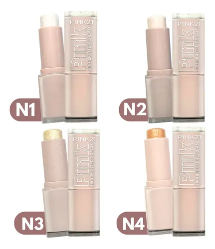 Iluminador En Barra Stick Highlighter Cream Pink 21 P/rostro