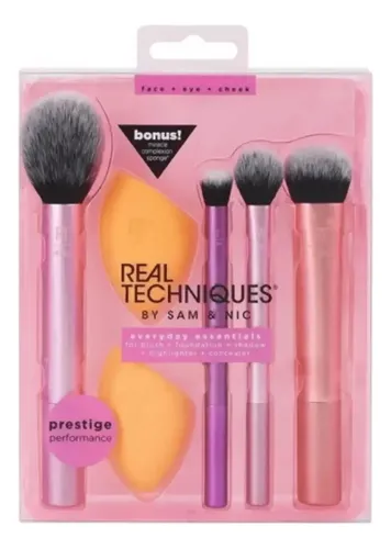 Real Techniques Set Brochas Everyday Essentials Originales!!