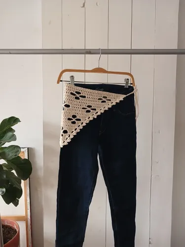 10 Bandanas Tejidas X Mayor Lote Crochet Algodón Pañu