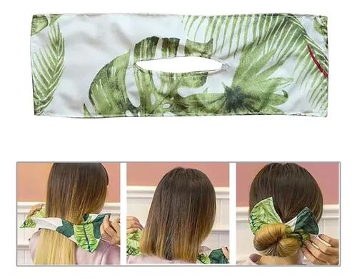 Bandas Para El Pelo De Bollo De Moda Para Mujer, C