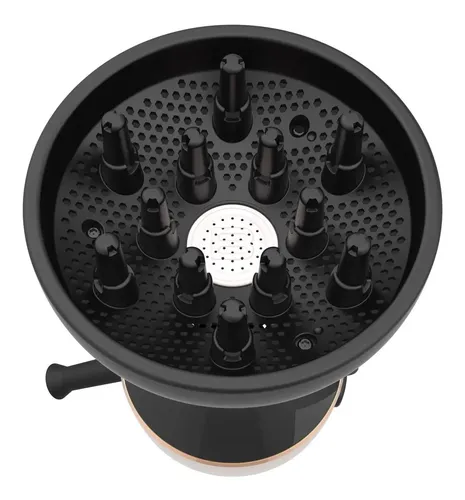 Difusor De Aire Caliente Para Rulos Bellissima Diffon Color Negro