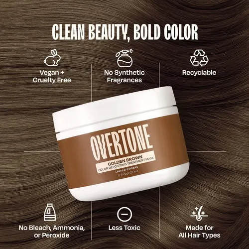 Acondicionador Semipermanente Con Coco Overtone, 8 Unidades,