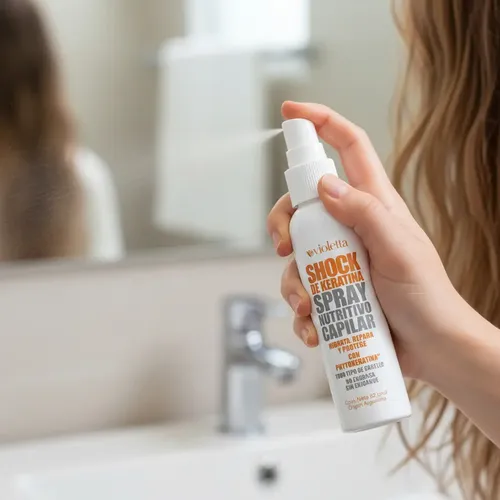 Spray Nutritivo Violetta Shock De Keratina 200ml