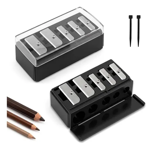 Sacapuntas Para Maquillaje 5 Orificios Portátil