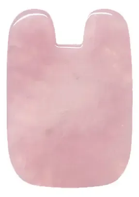 Natural Rose Cuarzo Gua Sha Herramienta Jade Acupuntura