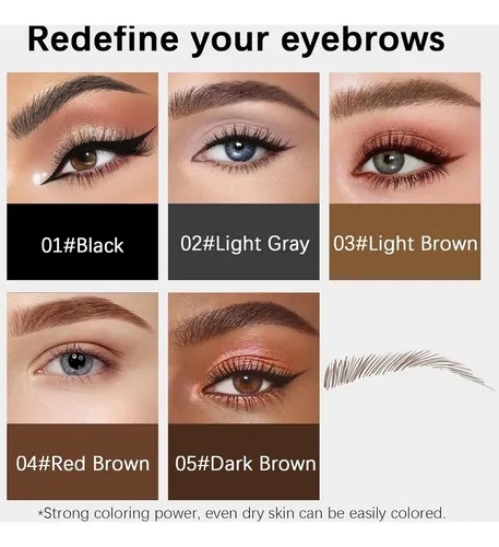 Lápiz Microblading Para Cejas Maveni Browcharm Deep Brown