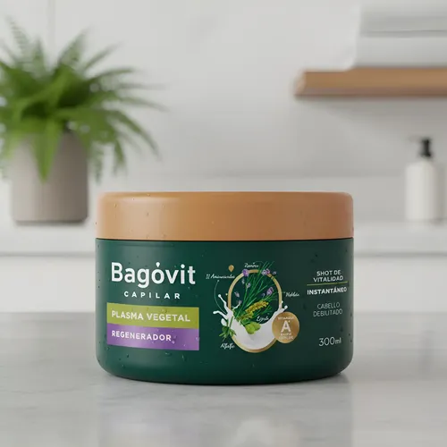 Bagovit Tratamiento Plasma Vegetal Regenerador Capilar X300