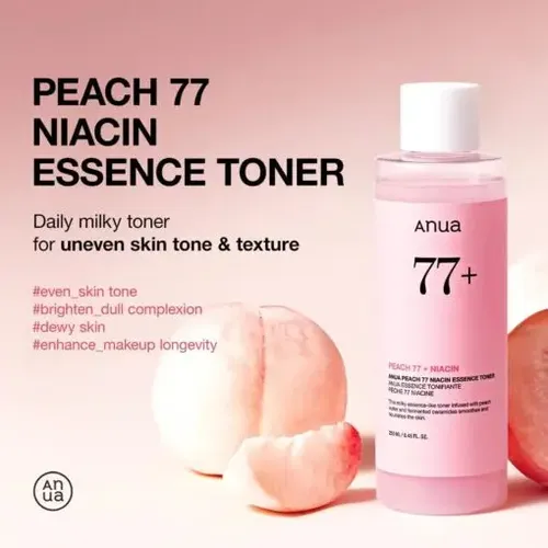 Anua Peach 77 Niacin Essence Tonico Hidratación Sabo Durazno
