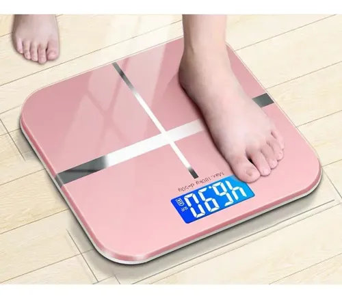Báscula De Baño Digital Precisa, Pantalla Lcd Iluminada, Ste