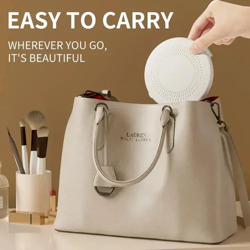 Espejo Led Portátil Plegable Con Tapa Para Viaje Y Maquillaj