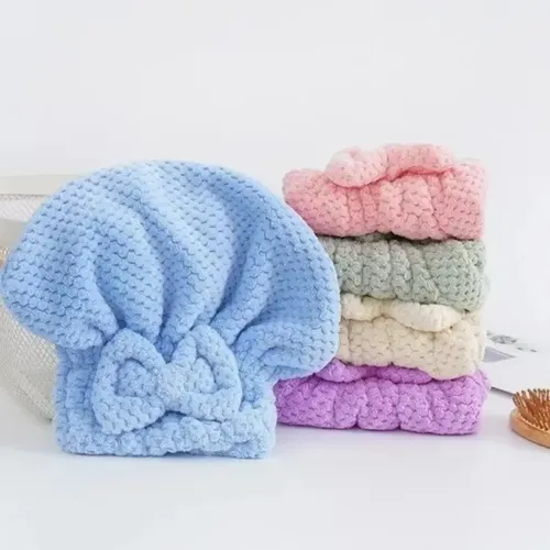 Gorro Toalla Turbante Microfibra Secar Pelo Secado Rápido