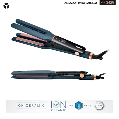 Planchita De Pelo Yelmo Ap-3428 Ion Ceramic 230c Ion