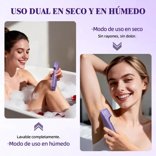 W Depiladora Eléctrica 2 En 1 Para Mujer, Resistente Al M