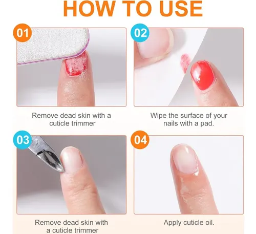 Removedor De Esmalte Anyins 100pcs Toallitas No Acetona