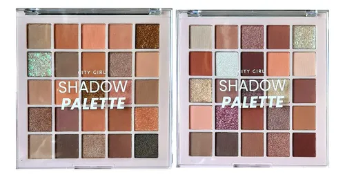 Paleta 25 Sombras Mixtas Shadow Palette City Girl Glitter