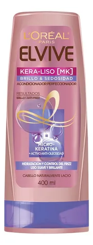 Acondicionador Kera Liso Brillo Elvive L’Oréal 400ml