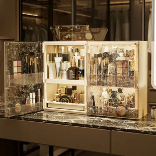 Organizador De Maquillaje Plegable De Escritorio