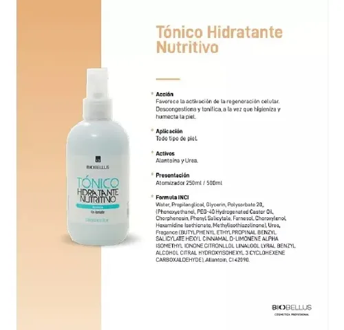 Biobellus Tonico Hidratante Nutritivo Colageno 250ml