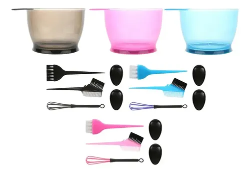 Kit 5 Piezas: Brochas, Bol Y Aplicador Para Teñir Cabello