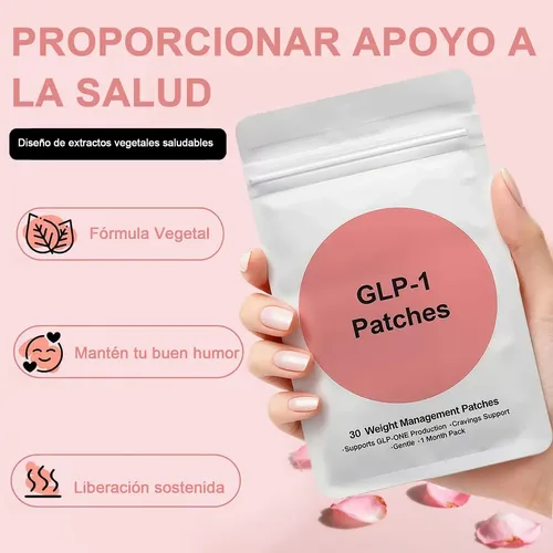 2 Pcs Parches Glp-1 Parche Cuidado Corporal Suave 60 Unidades Con Ingredientes Naturales