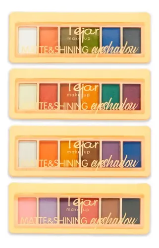 Paleta de Sombras Tejar Matte & Shining 6 Tonos Color Variado