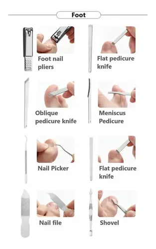 Estuche De Manicura, Cortaúñas, Alicates For Cutículas, Kit