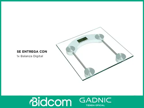 Balanza Digital De Vidrio De Baño Personal Max 180kg