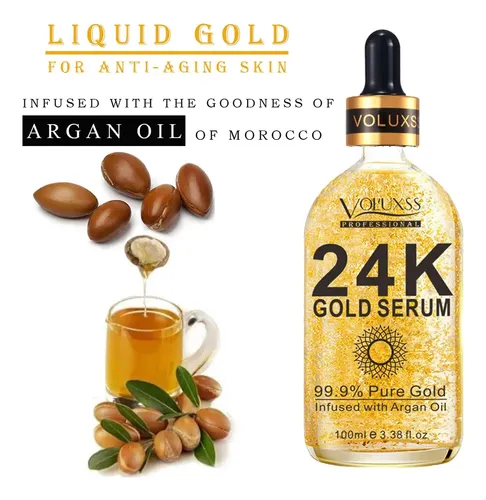 Serum Voluxss De Oro De 24 Quilates Para Rostro Con Vitamina