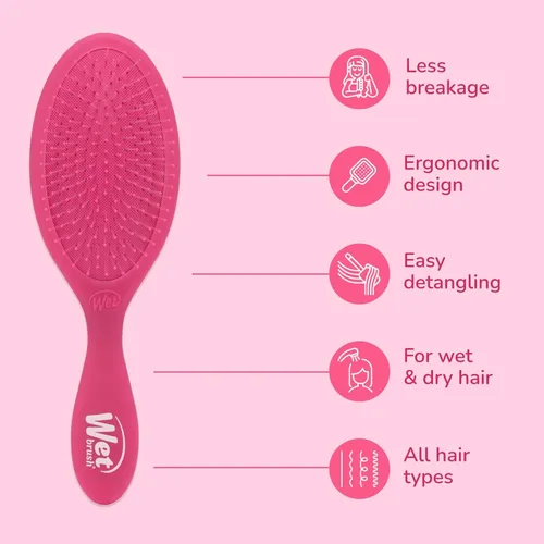 Cepillo Para Cabello Wet Brush Detangler Pink Frost 2 Unidad