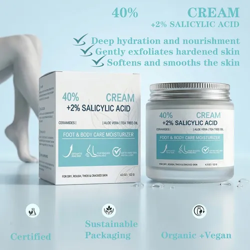 Crema Para Pies, Nutritiva, Hidratante Y Suavizante, Cuidado Multicolor