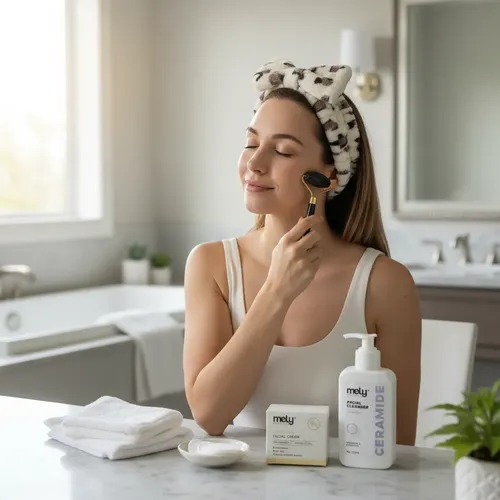 Set Skincare Rutina Facial Limpieza Vincha Moño Regalo Mujer