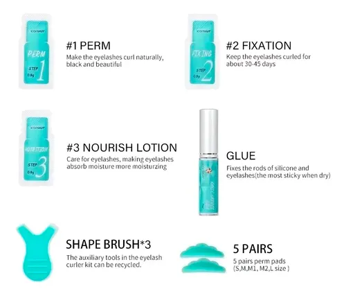 Kit Profesional Lash Lifting Rizado Pestañas Iconsign Pro Co